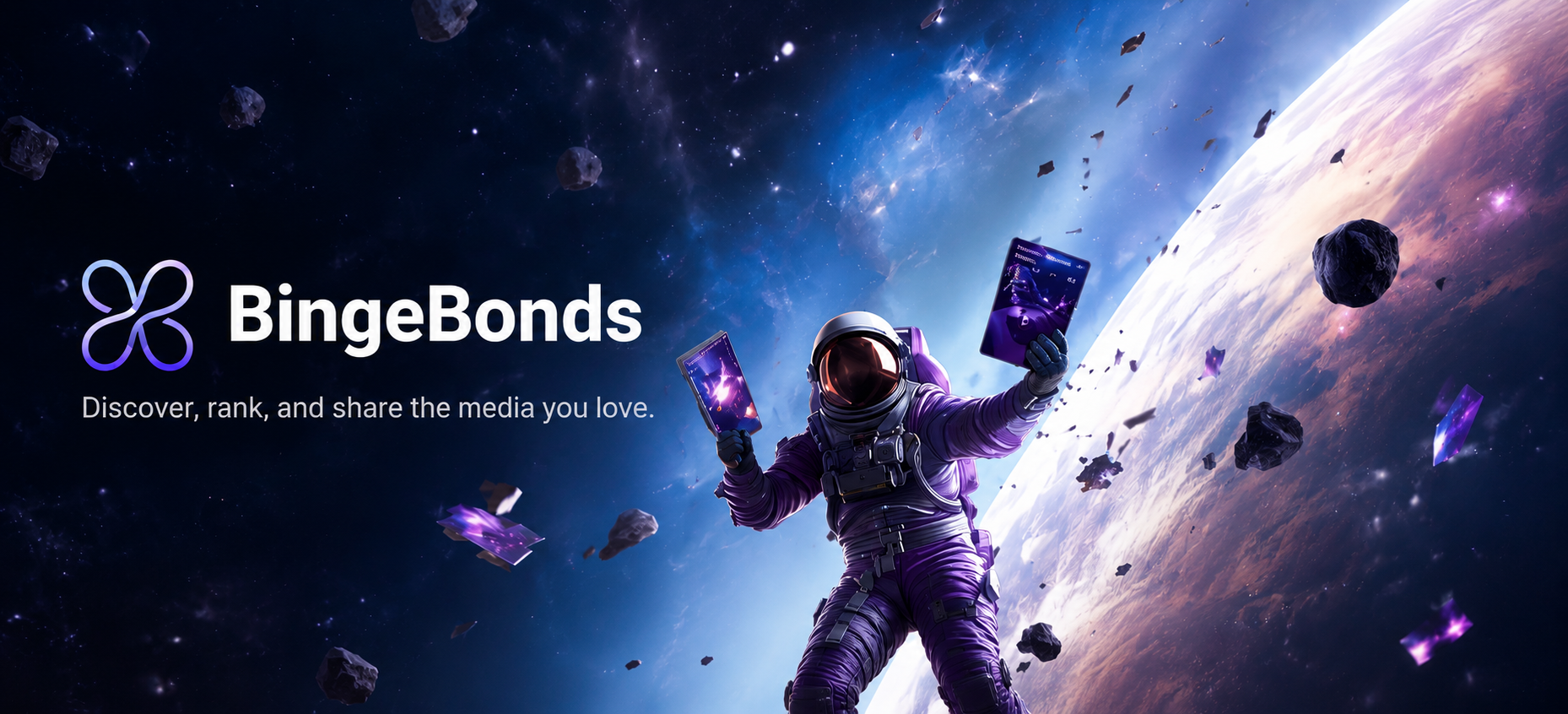 BingeBonds: Discover, rank, and share the media you love.